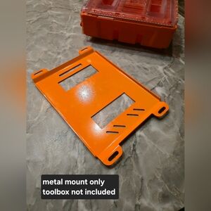 Klein MODbox Steel Mounting Plate For Toolbox, Powder Coated Orange